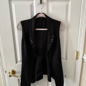 Alexander Wang Black Pierced Vest